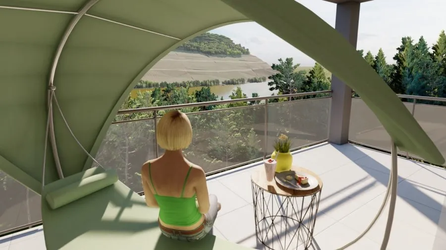 Terrasse - Appartements Neufs à Apach avec Espaces Extérieurs