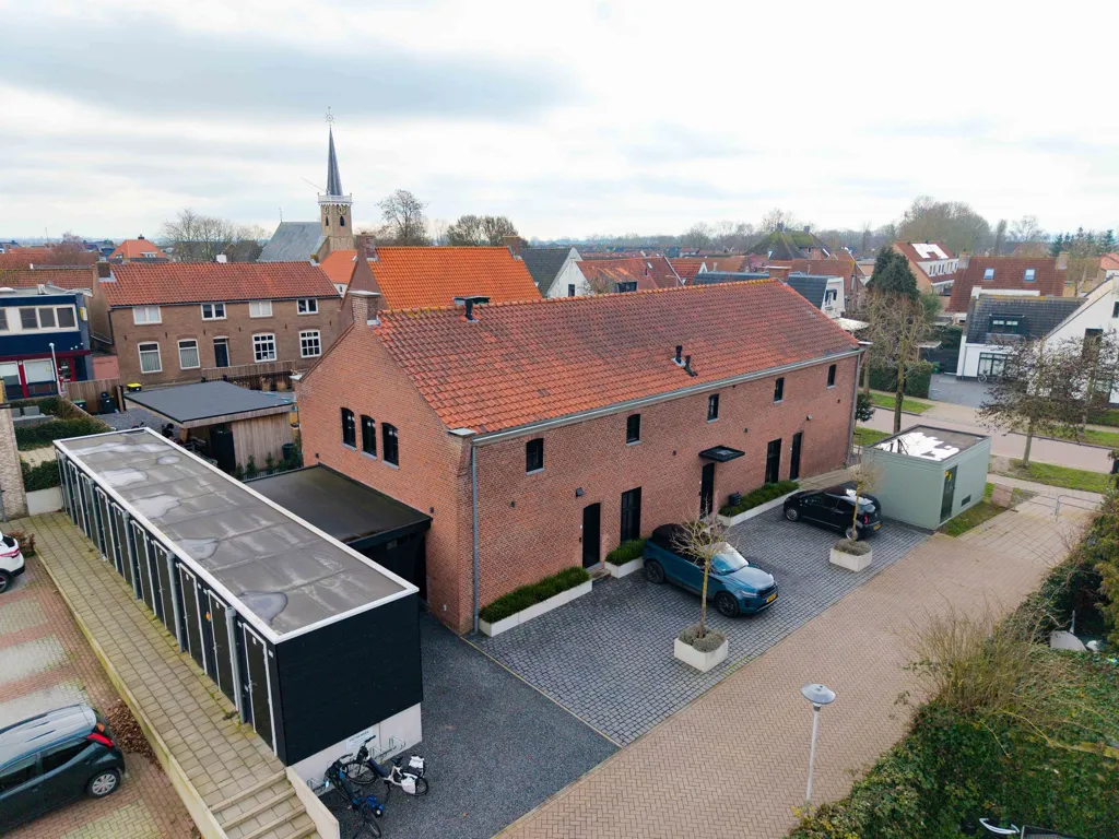 Vue aérienne - Luxury Loft with Garden in Westmaas