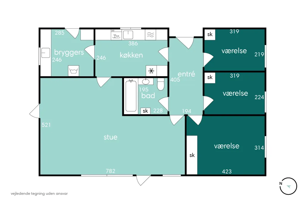 Plan - 1976 Villa with Garden in Svendborg