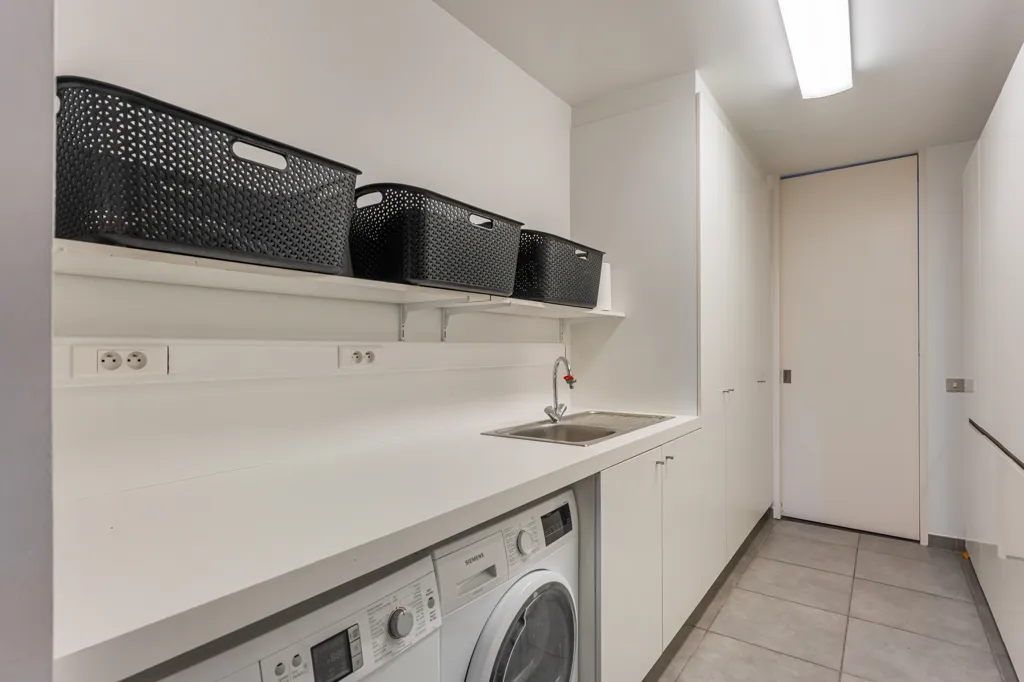 Buanderie - Appartement de luxe avec terrasse ensoleillée à Hasselt