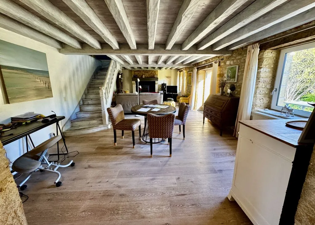 Söögituba - Luxury House with Pool in Saint-André-d'Allas