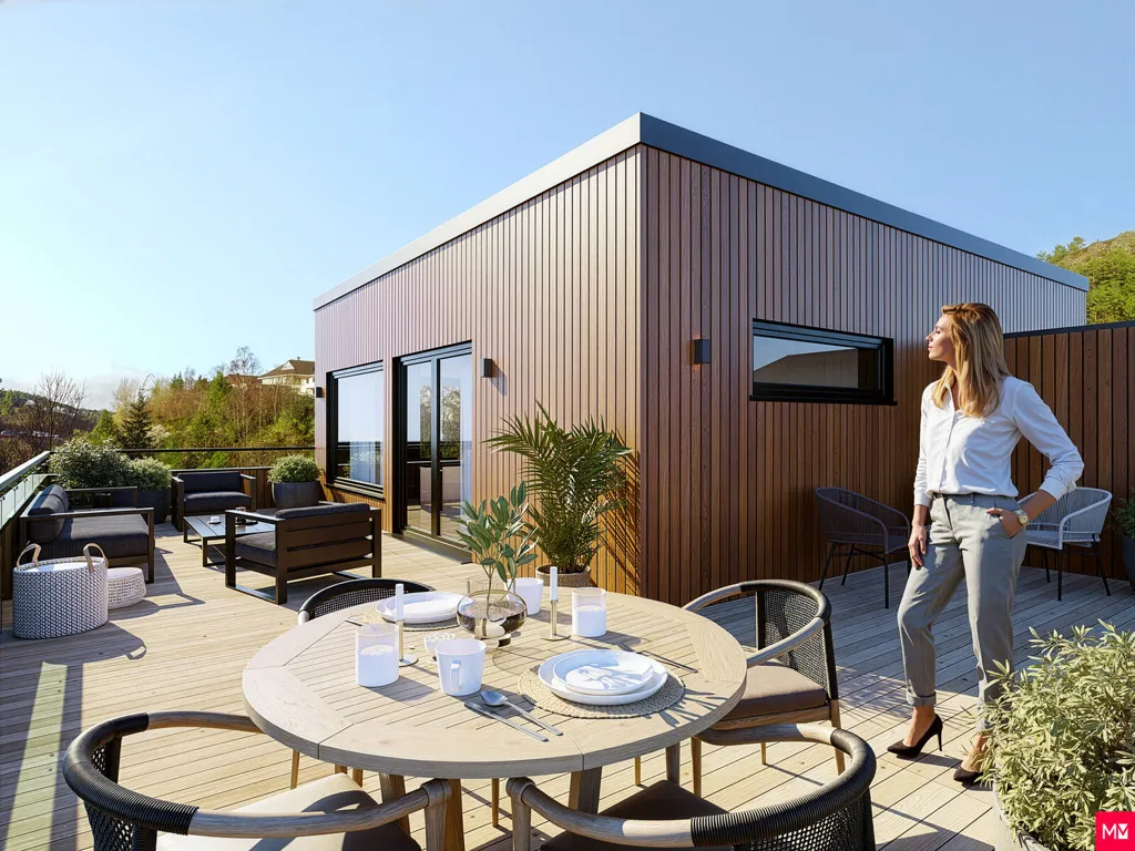 Terrazza - Modern Apartments with Balcony in Strusshamn