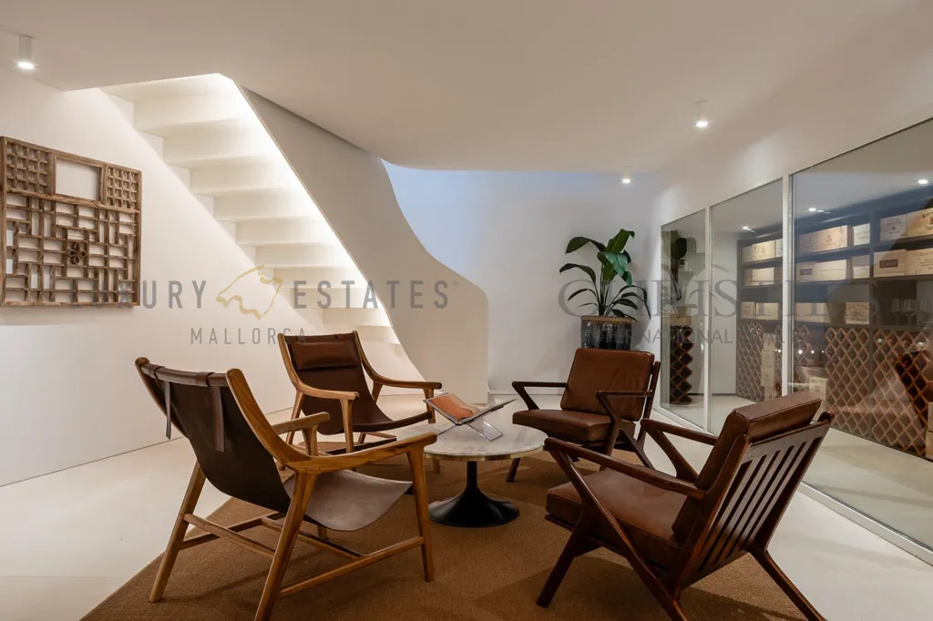 Living Room - Contemporary Villa with Sea Views in Bendinat
