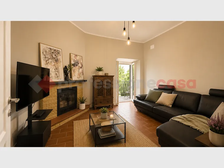 Soggiorno - Charming Villa with Garden in Fumone