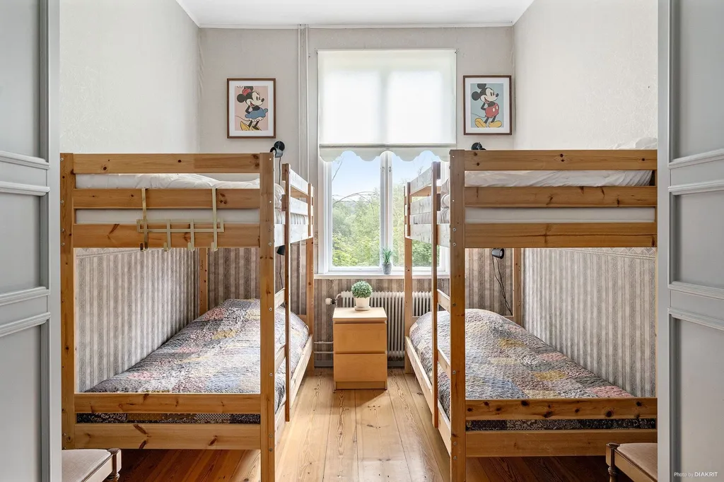 Bedrooms - Historic Manor with River View in Blekinge
