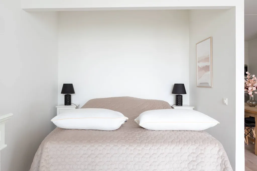 Bedrooms - Waterfront Apartment with Balcony in Stockholm