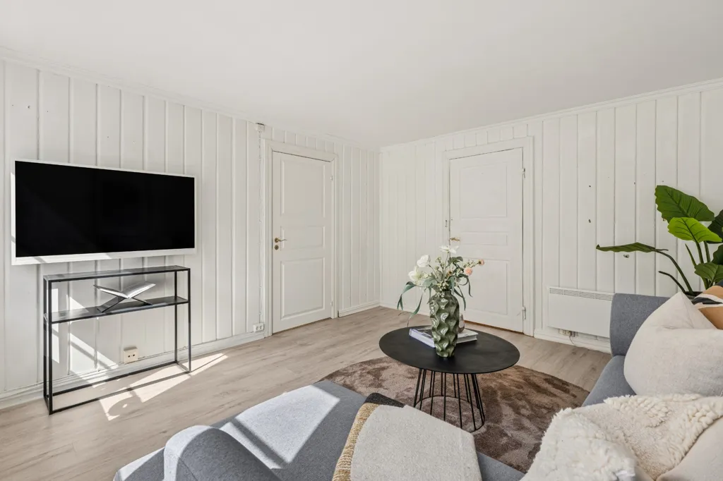 Soggiorno - Apartment with Private Garden in Tønsberg Centre