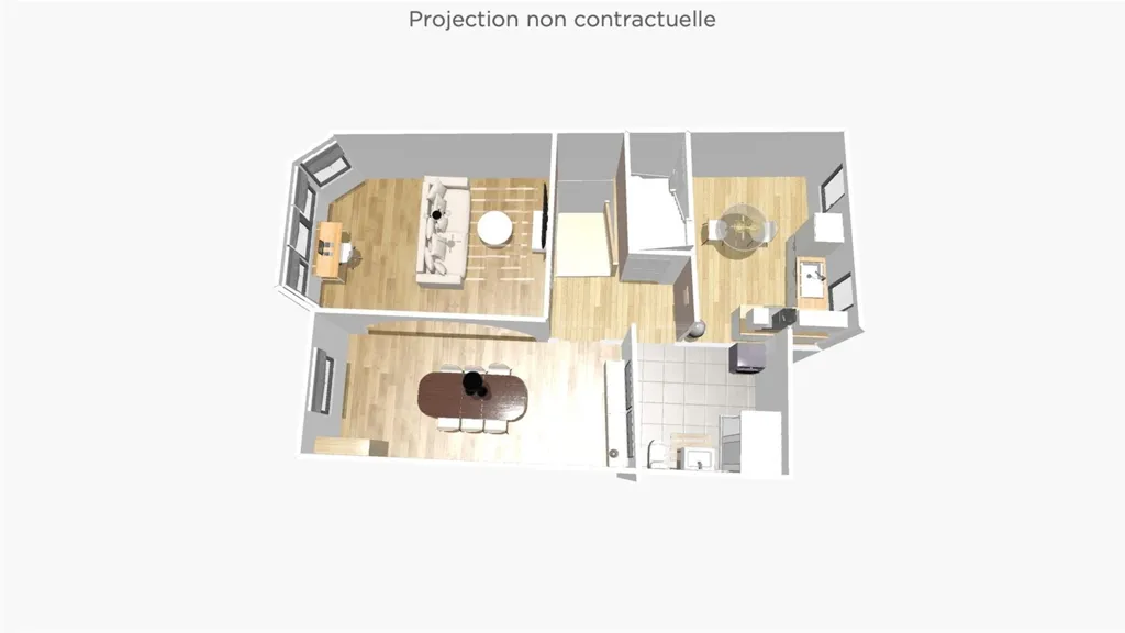 Plan - Appartement 2 Chambres avec Entrée Indépendante à Vise