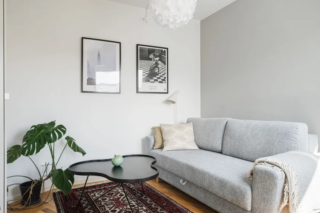 Living Room - Apartment with South-Facing Balcony in Västra Hamnen