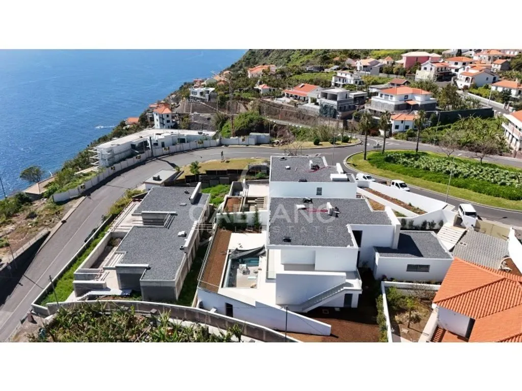 Vue aérienne - Contemporary Villa with Ocean View in Calheta, Madeira