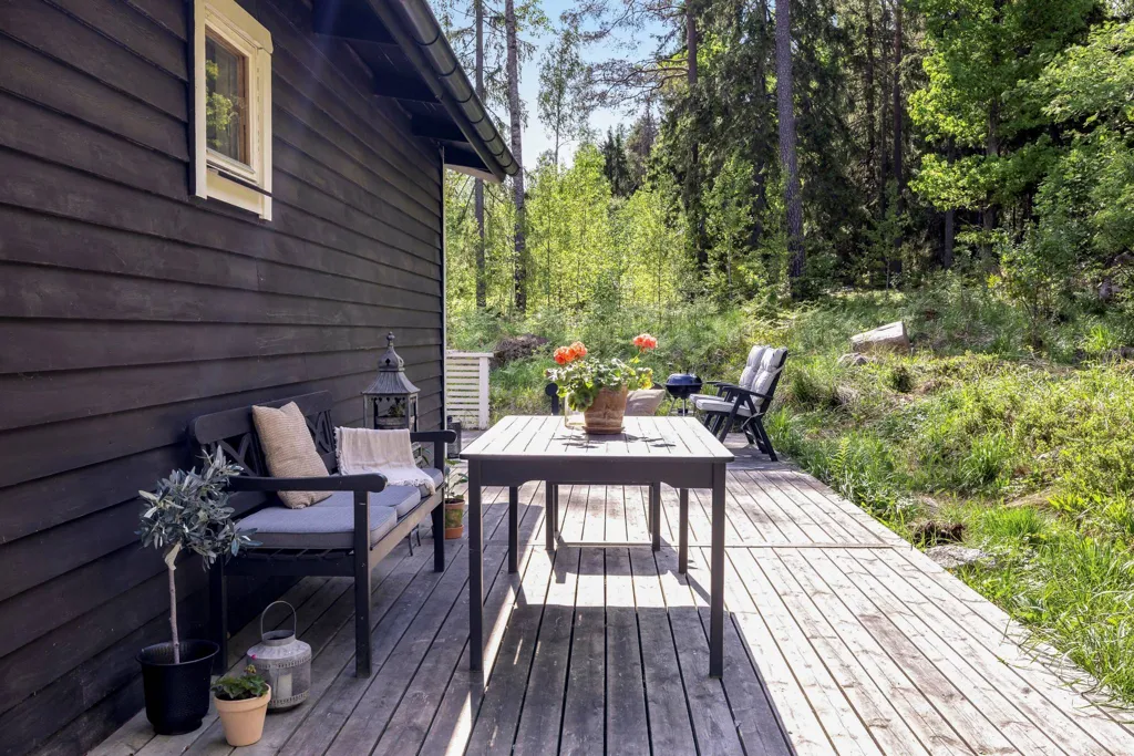 Terrasse - Cottage with Guesthouse in Ribbingebäck