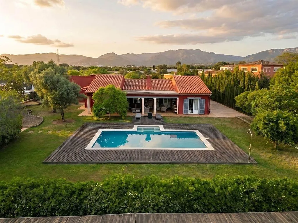 Aerial - Single-Storey Villa with Pool in Sa Planera