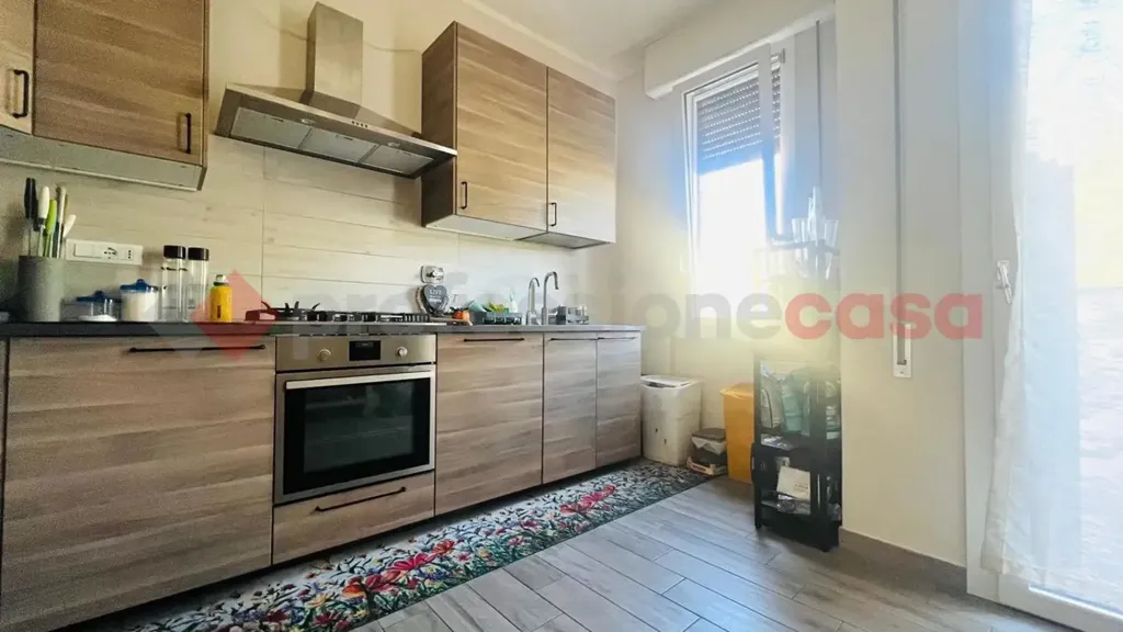 Cuisine - Rearranged Apartment with Balcony in Scandiano