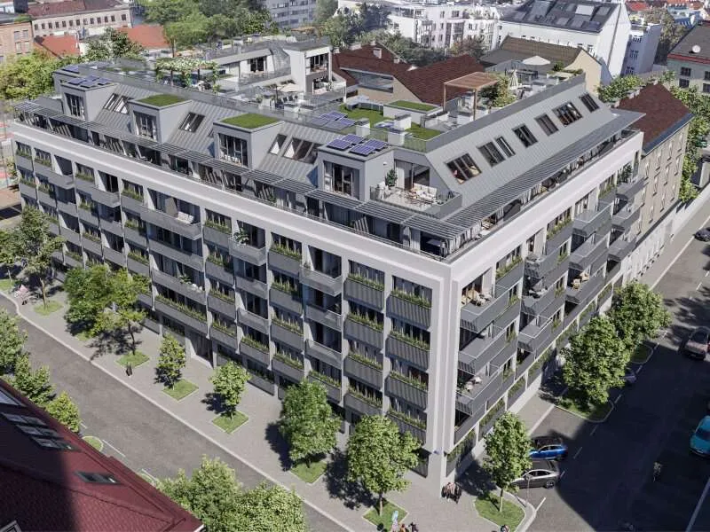 Vista aerea - 3-Bedroom Apartment with Park View in Vienna