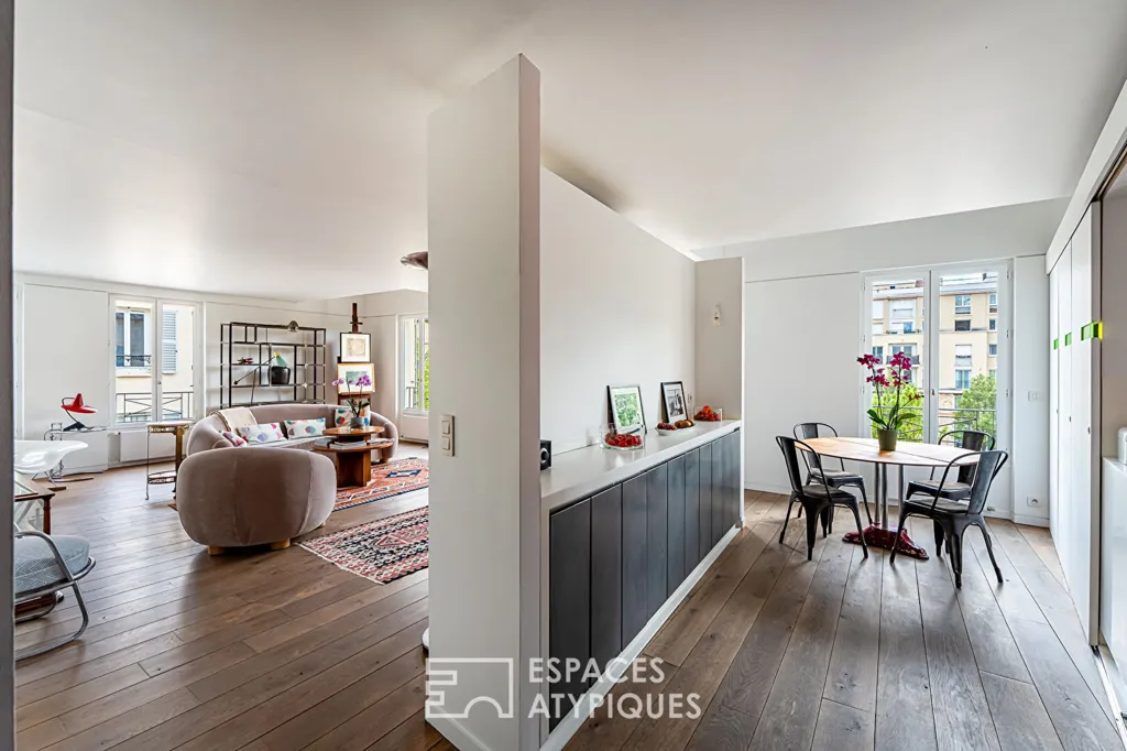 Soggiorno - Duplex with Character in Vanves