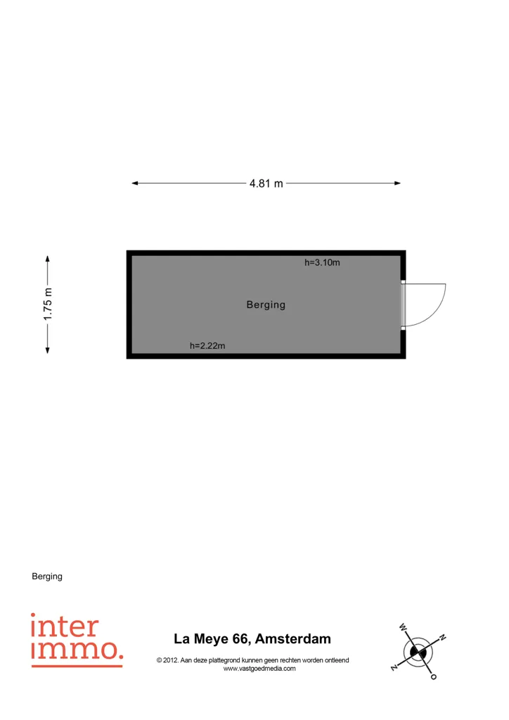 Plan - Maison 4 pièces à Amsterdam