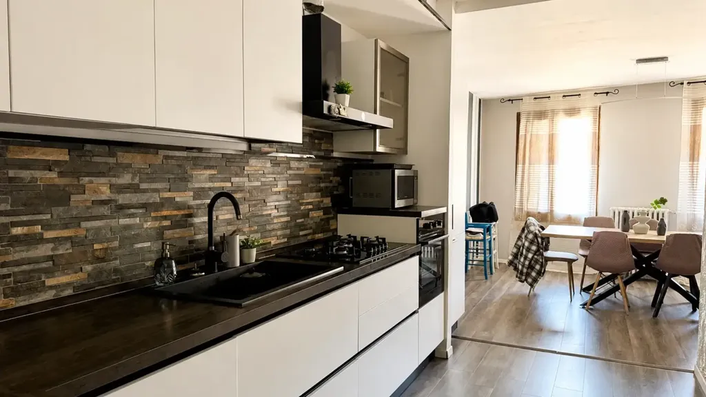 Cuisine - Terraced Villa with Terrace in Caltrano