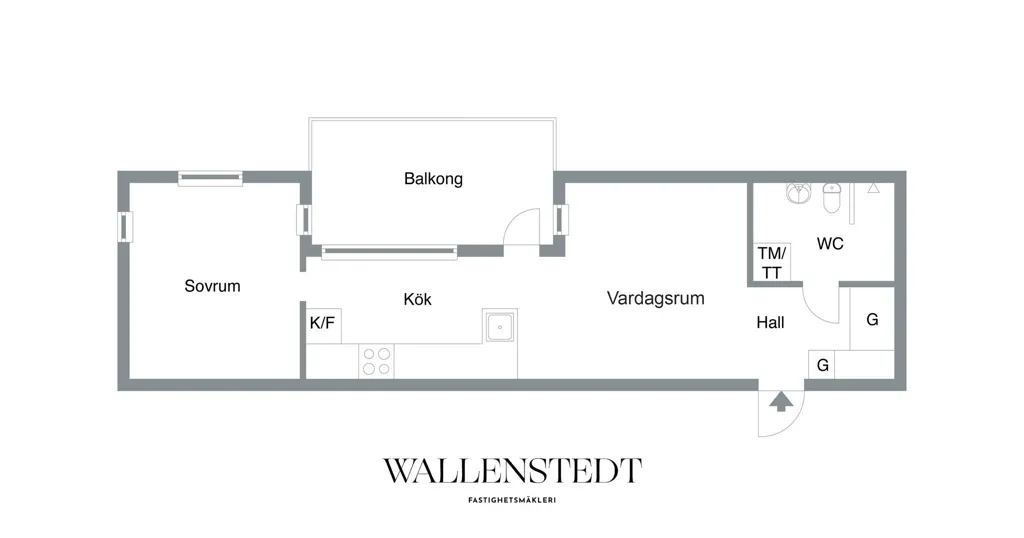 Planimetria - Apartment with Balcony in Örebro