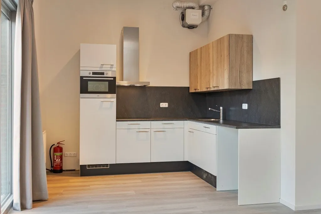 Köök - Studio with Balcony in Eindhoven