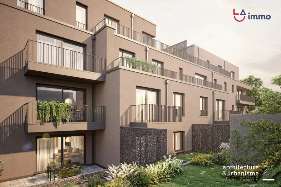 Exterior - Newly Built Studio with Balcony in Luxembourg-Hollerich