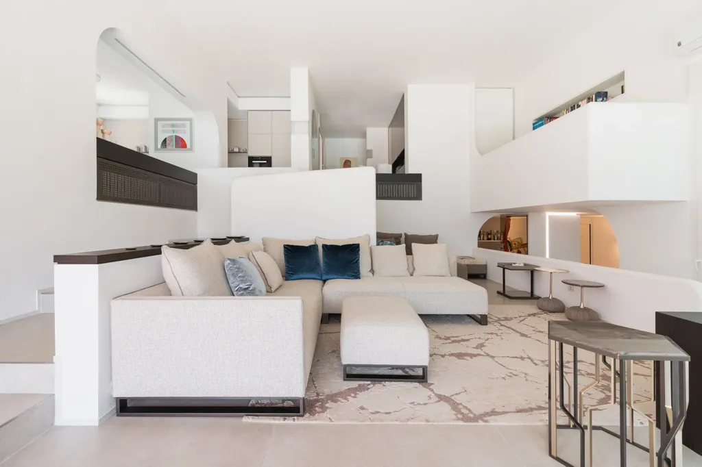 Séjour - Lakefront Villa with Modern Design in Limonta