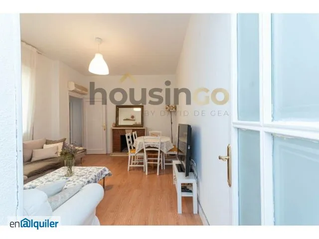 Soggiorno - Apartment with Terrace in Chamberí, Madrid