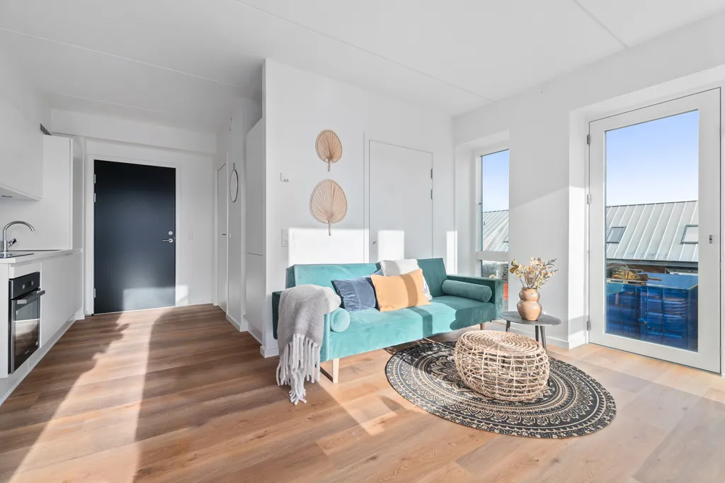 Séjour - Modern Apartment in Arresøhave, Risskov