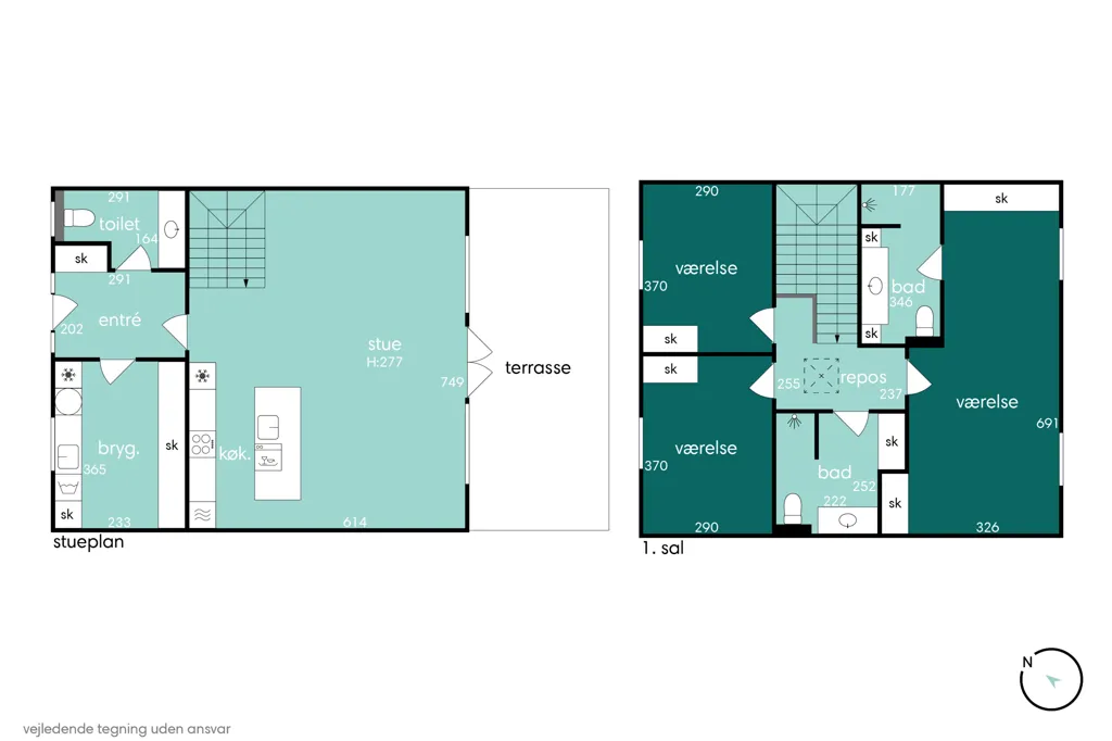Plaan - Modern Rowhouse with South-Facing Garden in Paderup