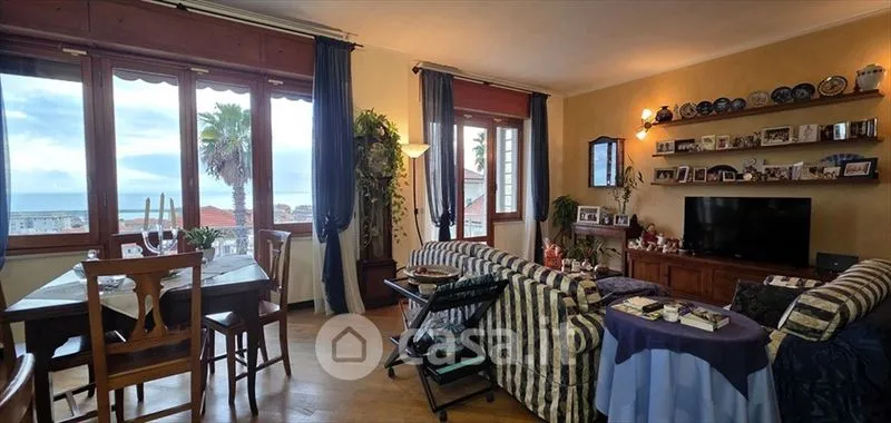 Séjour - Attico with Sea View in Chiavari
