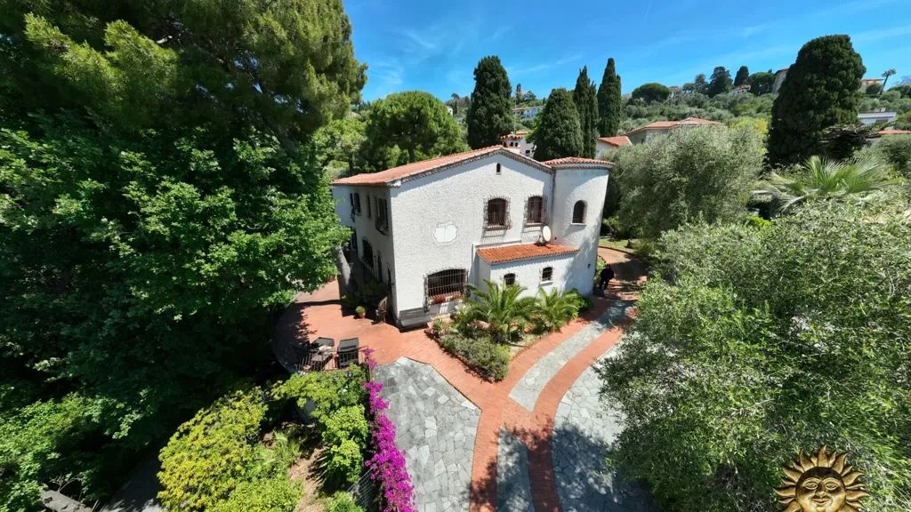 Vue aérienne - Villa with Sea View in Bordighera
