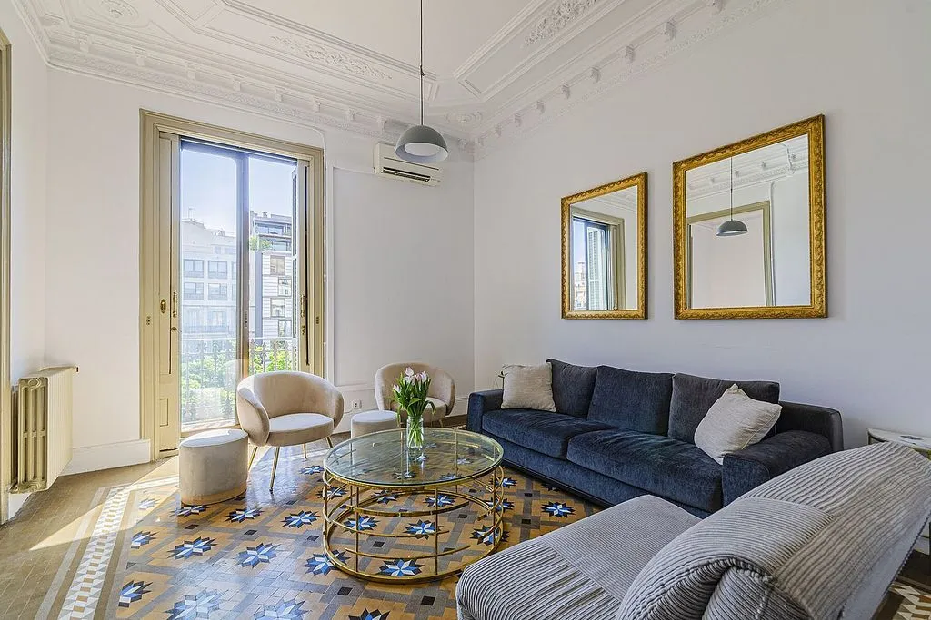 Soggiorno - Luxury Flat with Terrace in Eixample, Barcelona