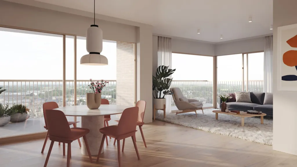 Séjour - Appartement avec Terrasse à Deinze