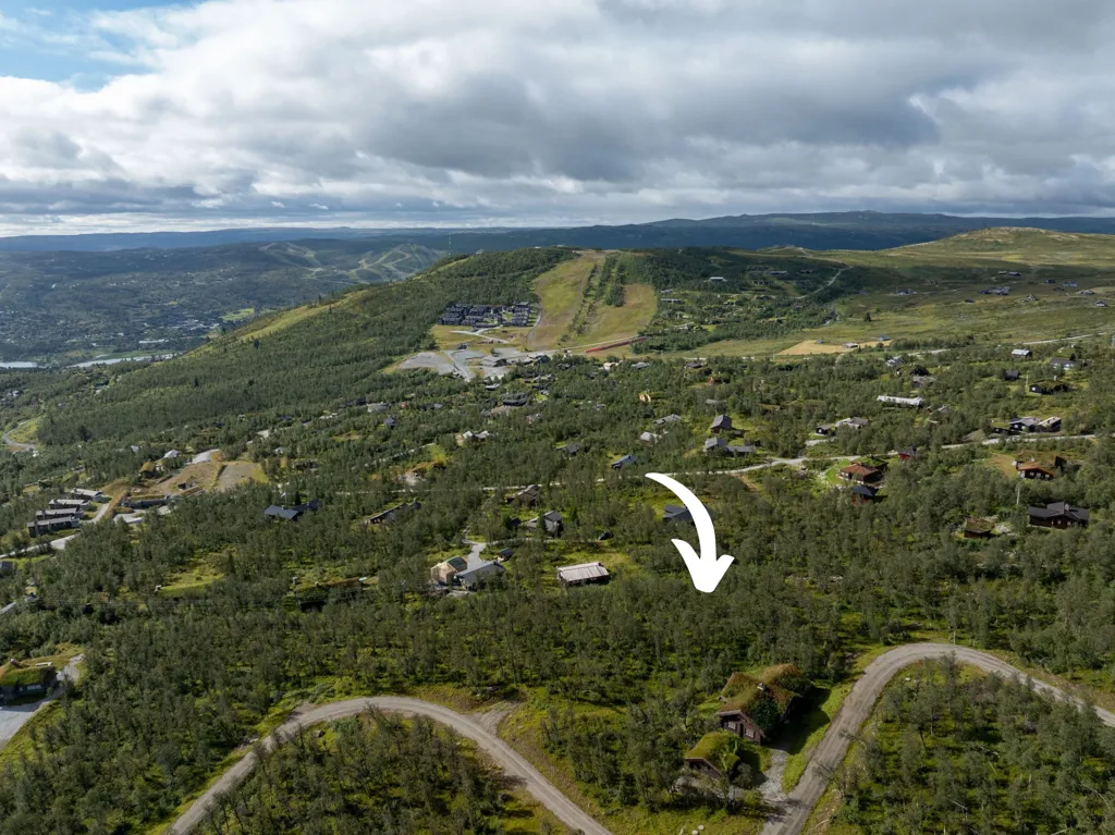 Aerial - Modernised Apartment with Terrace in Geilo