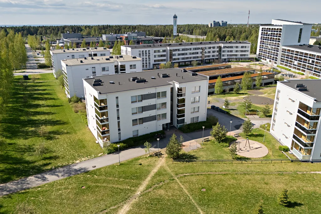 Õhuvaade - Modern Flat with Balcony in Linnanmaa, Oulu