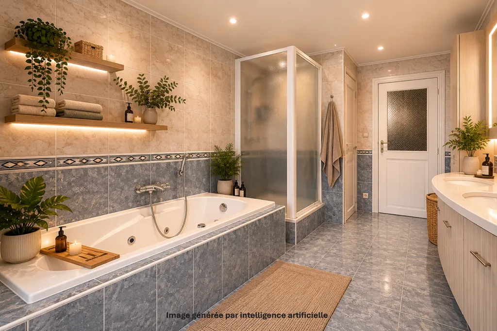 Salles de bain - Maison Familiale de 4 Chambres avec Jardin à Forest