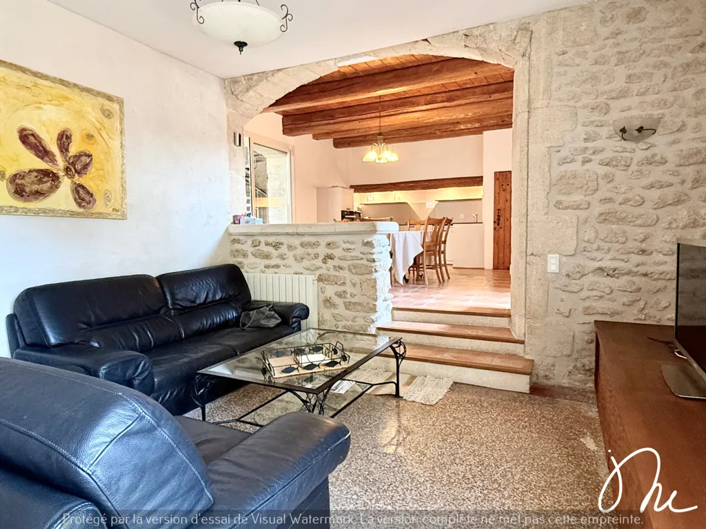 Soggiorno - Village House with Terraces in Junas