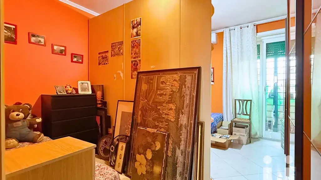 Bedrooms - 3-Bedroom Apartment with Balcony in Conca d'Oro, Rome