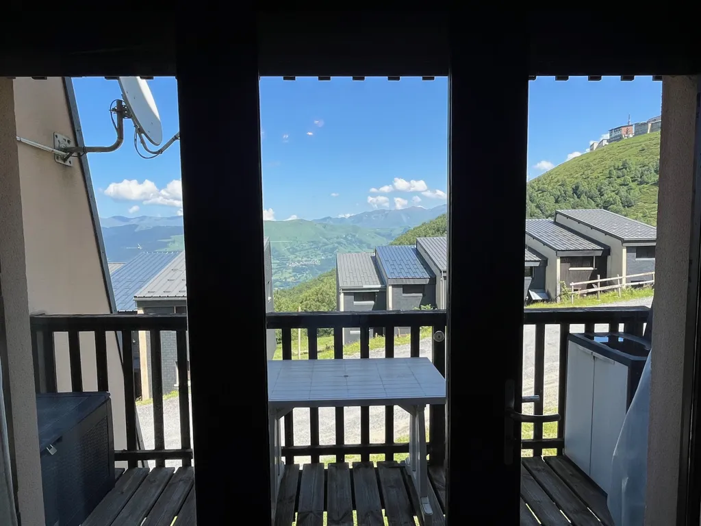 Balcony - Duplex Apartment with Mountain View in Saint Lary 1700