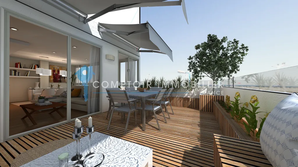 Terrace - Apartment with Terraces in Montpellier Creative Quarter