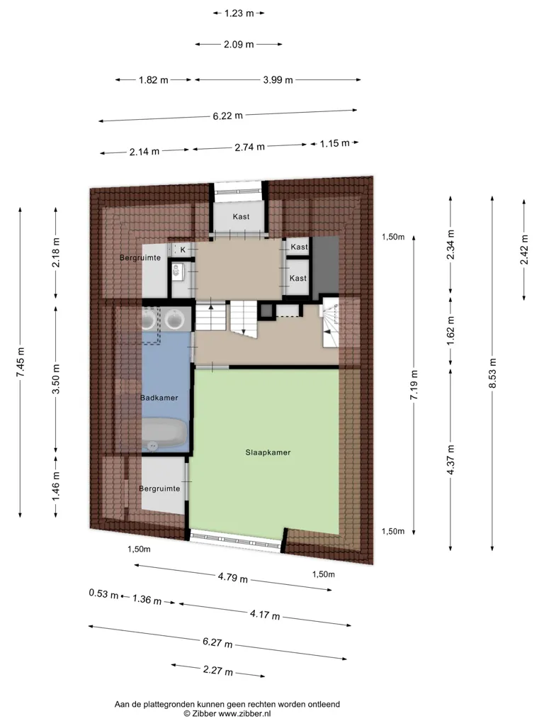 Plaan - Monumental Canal House with Split-Level in Oudewater