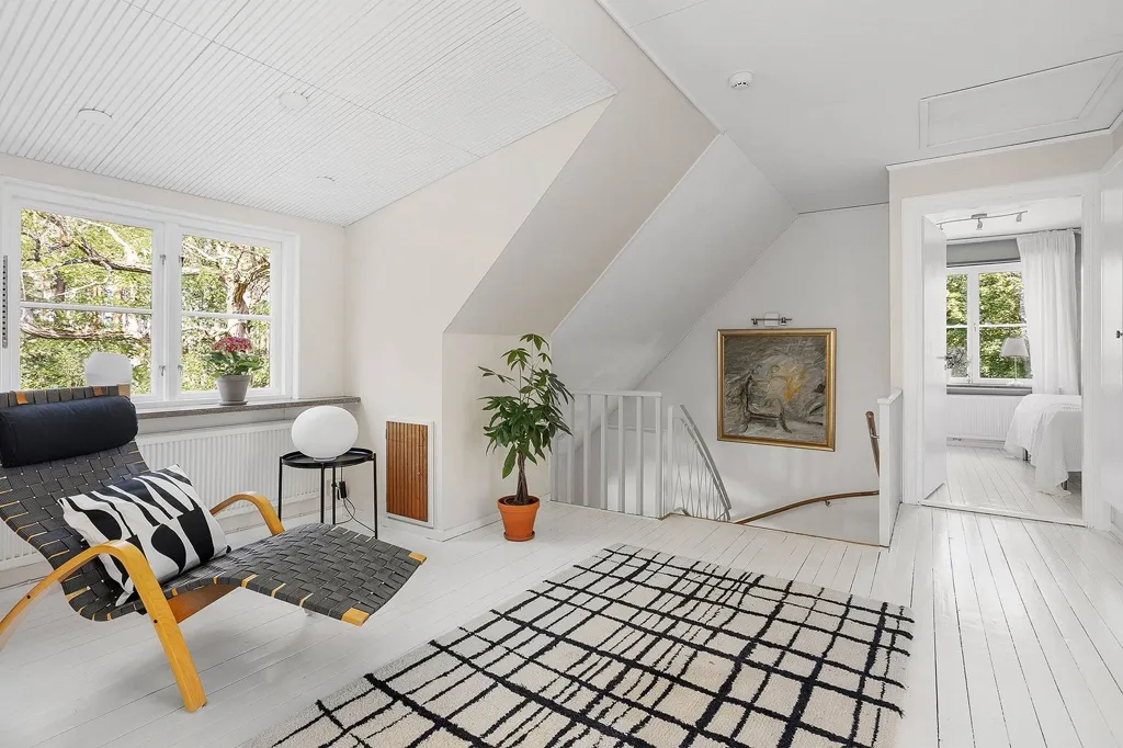 Séjour - Classic Villa with Parkett Floors in Kalmar