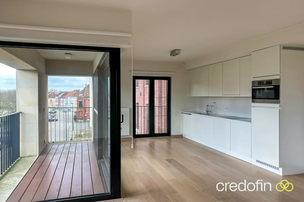 Köök - Apartment with Terrace View in Gent