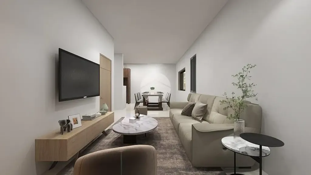 Living Room - Newly Constructed Villa with Terraces in Castelcovati