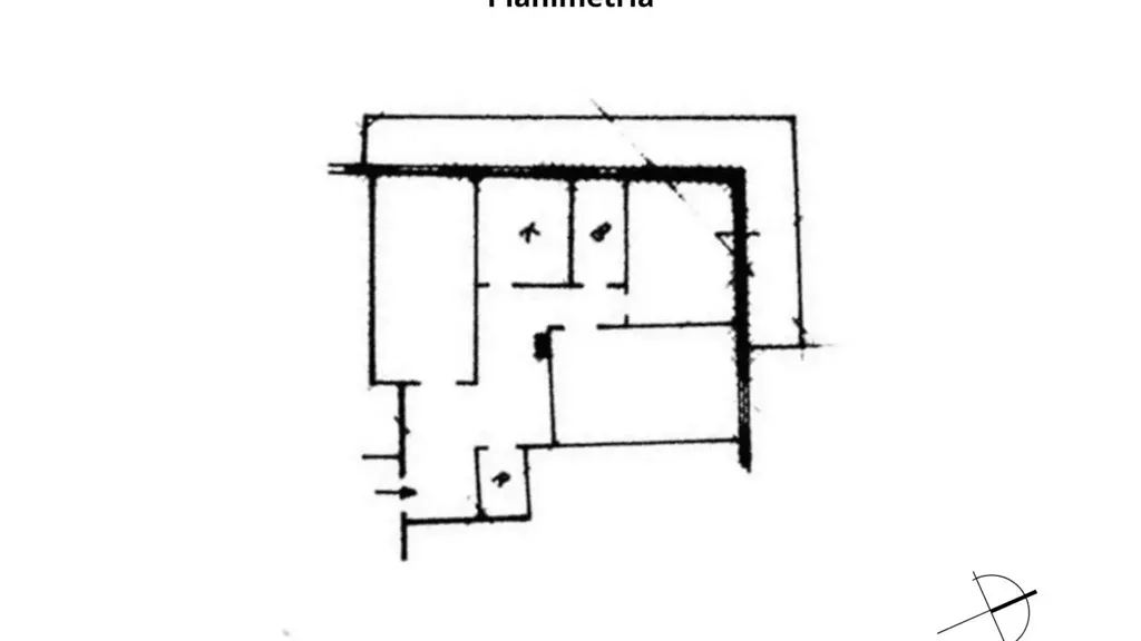 Plan - Trilocale with Terraced Views in Rapallo