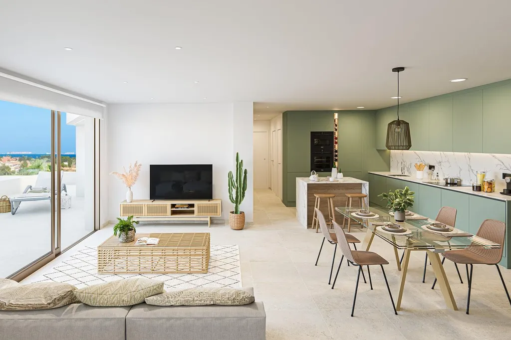 Séjour - Golf Apartment with Pool in Los Alcázares