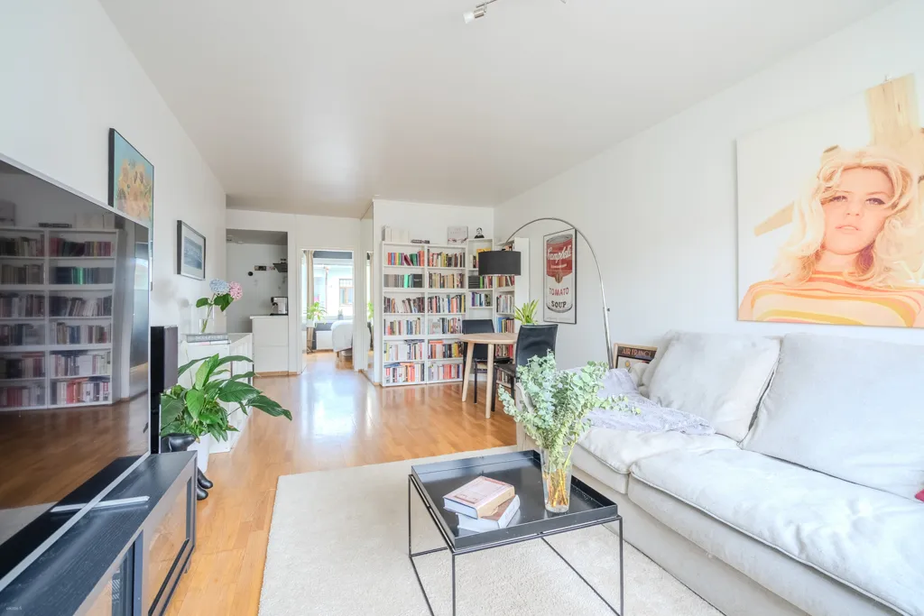 Soggiorno - Apartment with Balcony in Helsinki's Punavuori