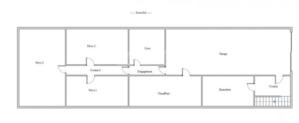 Plan - Maison d'architecte avec toitures asymétriques à Nointot