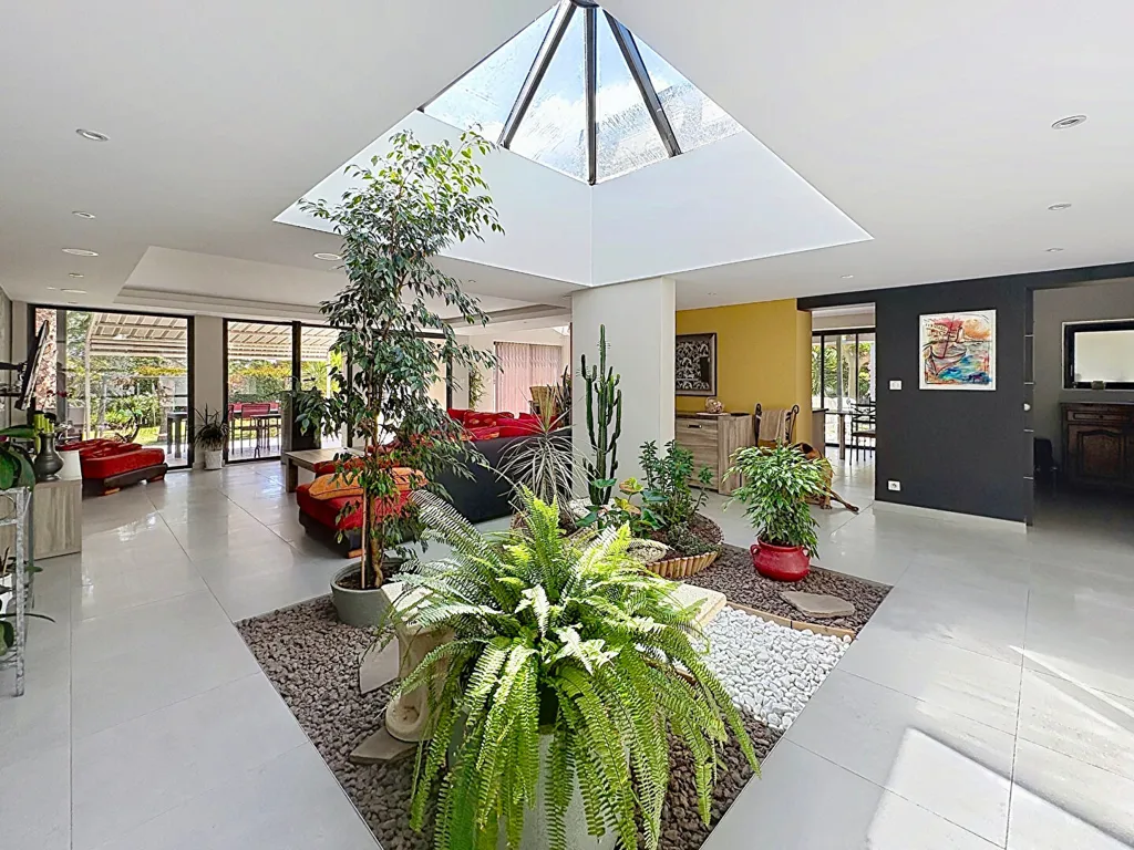 Living Room - Architectural Villa with Pool in Perpignan Area