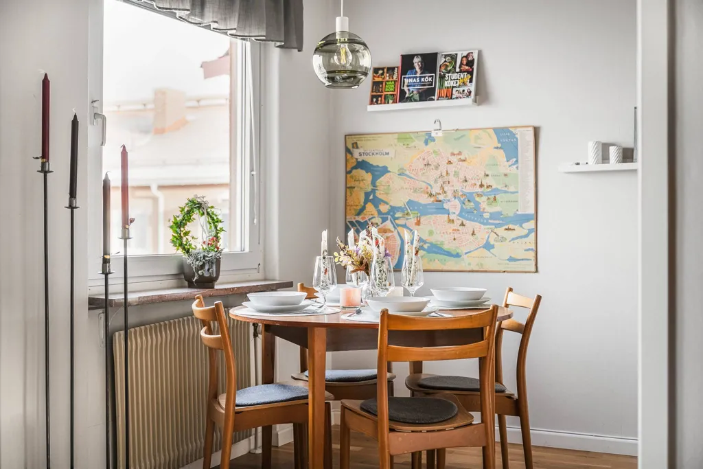 Salle à manger - Apartment with West-Facing Balcony in Södermanland
