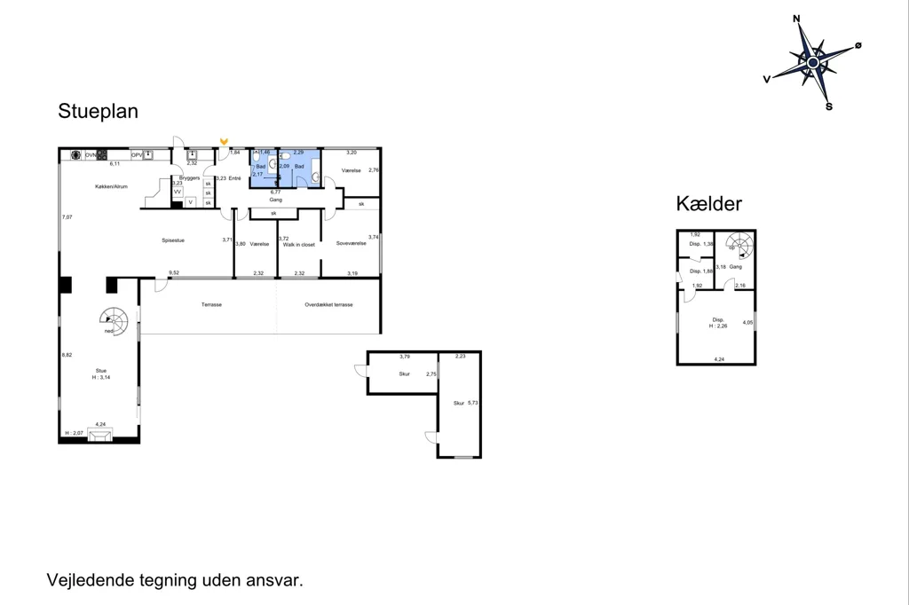 Plan - Fenced Villa with Garden in Hillerød